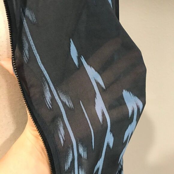 Ruff Hewn Grey Light semi-sheer zip up top - Picture 7 of 11